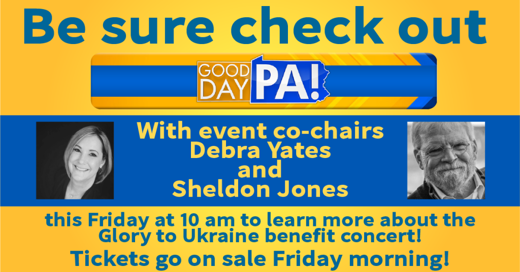 Be sure to check out Good Day PA on Friday, July 1st
